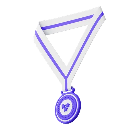 Drei-Sterne-Medaille  3D Illustration