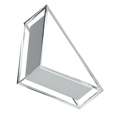 Dreieck abstrakt form  3D Icon