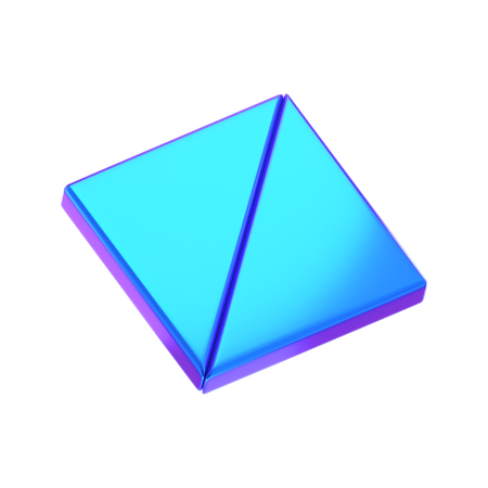 Dreieck abstrakt form  3D Icon