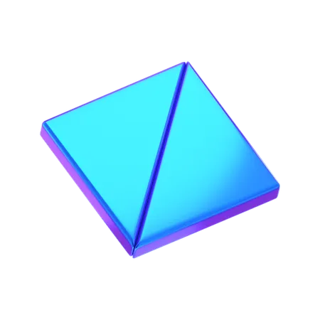 Dreieck abstrakt form  3D Icon