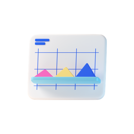 Dreiecksdiagramm  3D Icon