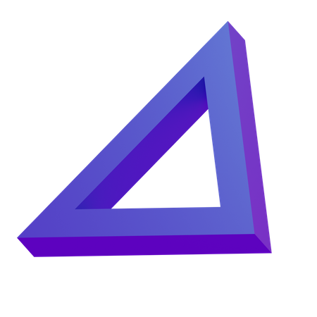 Dreieck Grundgeometrie  3D Icon