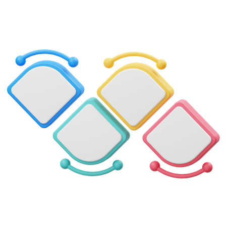 Dreieck-Schrittdiagramm  3D Icon