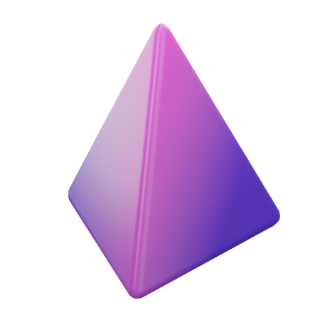 Dreieckige Pyramide  3D Icon