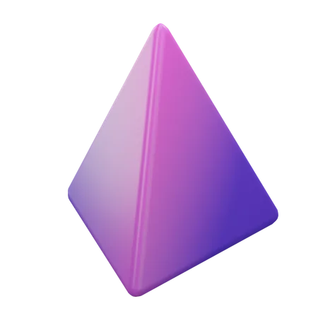 Dreieckige Pyramide  3D Icon