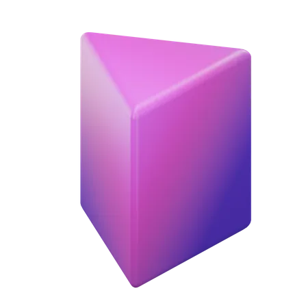 Dreieckiges Prisma  3D Icon