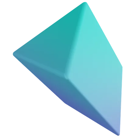 Dreieckiges Prisma  3D Icon