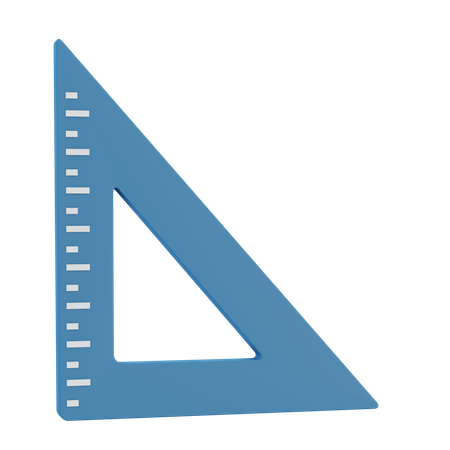 Dreieckiges Lineal  3D Icon