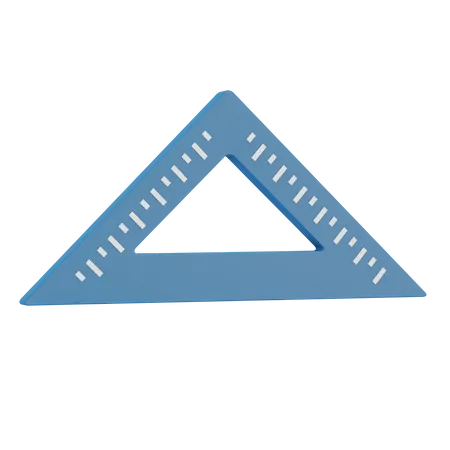Dreieckiges Lineal mit zwei Seiten  3D Icon