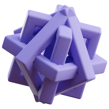 Dreiecksstruktur  3D Icon