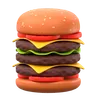 Dreifach-Patty-Burger