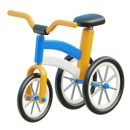 Dreirad Fahrrad  3D Icon