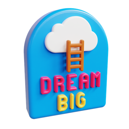 Träume groß  3D Icon