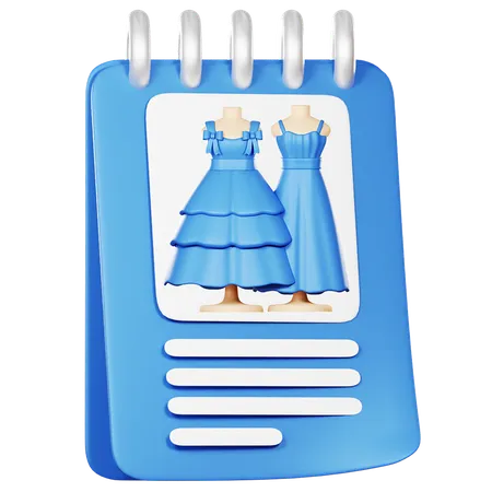 Dress Catalog  3D Icon