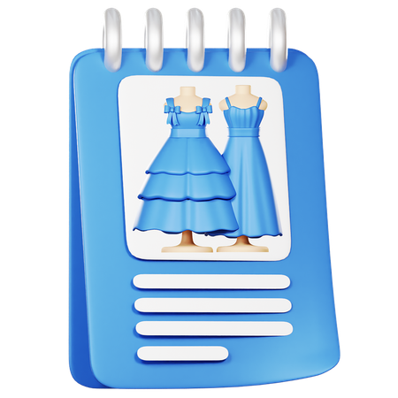 Dress Catalog  3D Icon