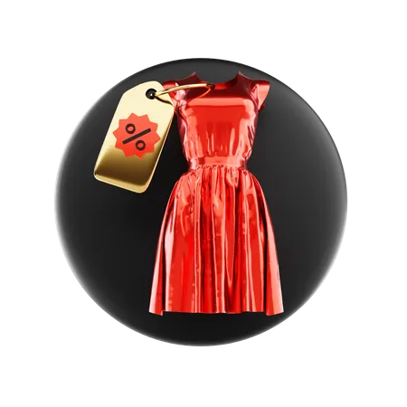 Dress Discount  3D Icon