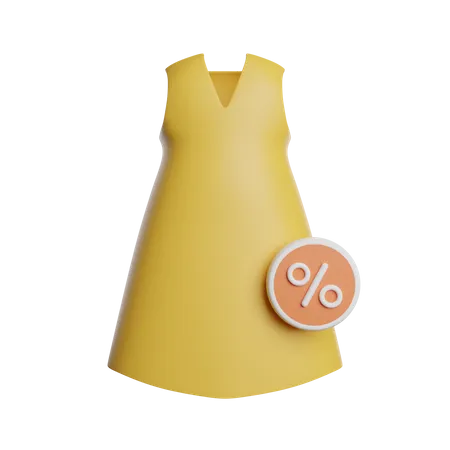 Dress Sale Discount 3D Icon