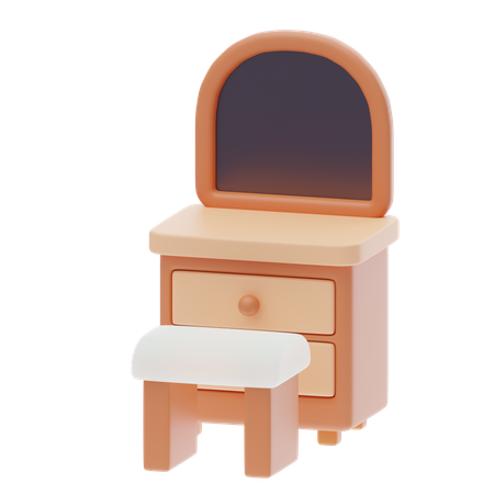 Dressing Table  3D Icon