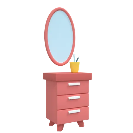 Dressing Table  3D Icon