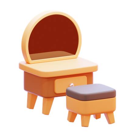 Dressing Table  3D Icon