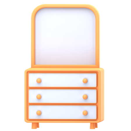 Dressing Table  3D Icon