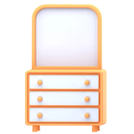 Dressing Table  3D Icon