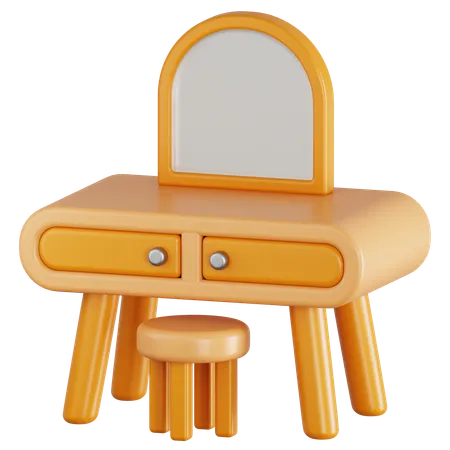 Dressing Table  3D Icon