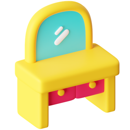 Dressing Table  3D Icon