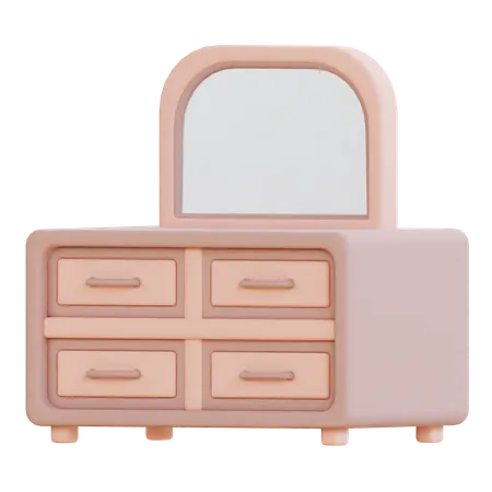 Dressing Table  3D Icon