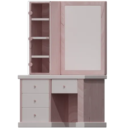 Dressing Table  3D Icon