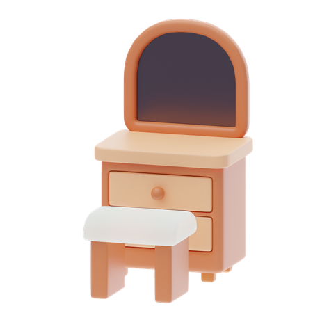 Dressing Table  3D Icon