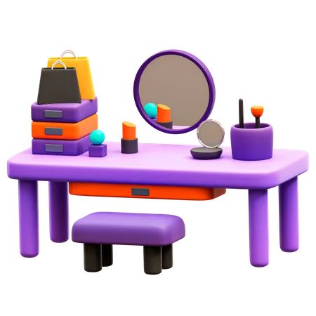 Dressing Table  3D Illustration