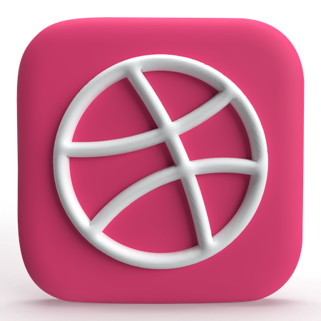 Dribble  3D Icon