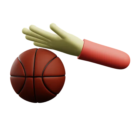Drible de basquete  3D Icon
