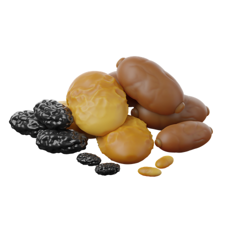 Dried Fruits  3D Icon