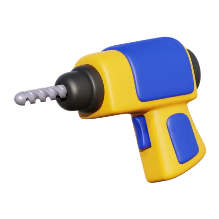 Drill Machine  3D Icon