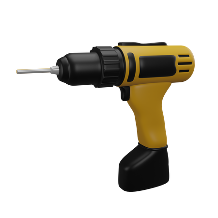 Drill Machine  3D Icon