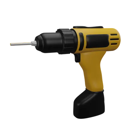 Drill Machine  3D Icon