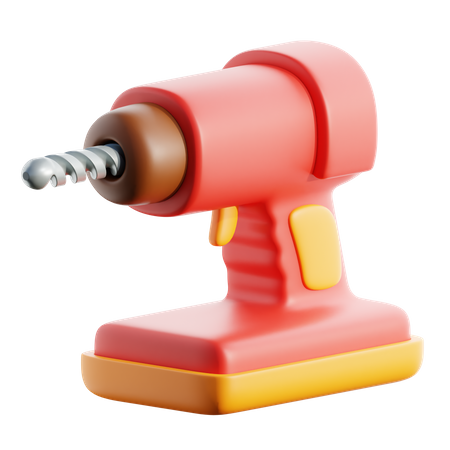 Drill Machine  3D Icon