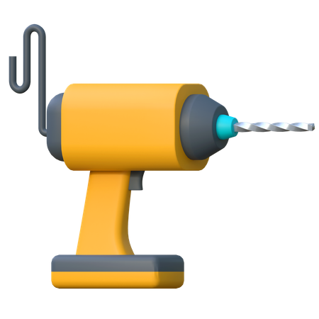 Drill Machine  3D Icon