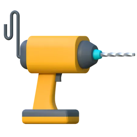 Drill Machine  3D Icon