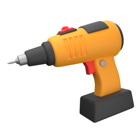 Drill Machine  3D Icon