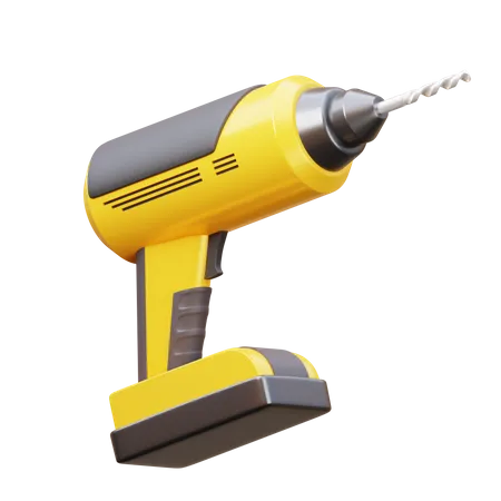 Drill Machine  3D Icon