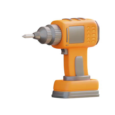 Drill Machine  3D Icon