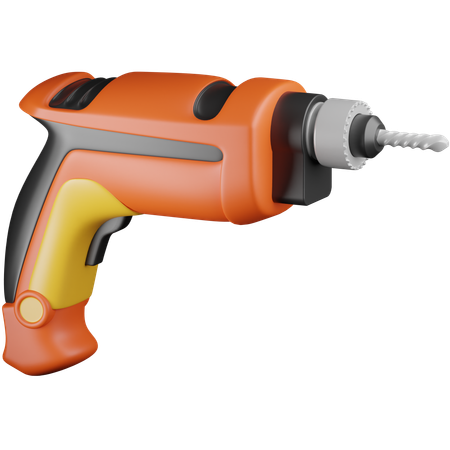 Drill Machine  3D Icon