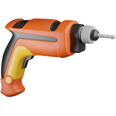 Drill Machine  3D Icon