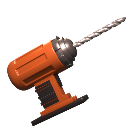 Drill Machine  3D Icon