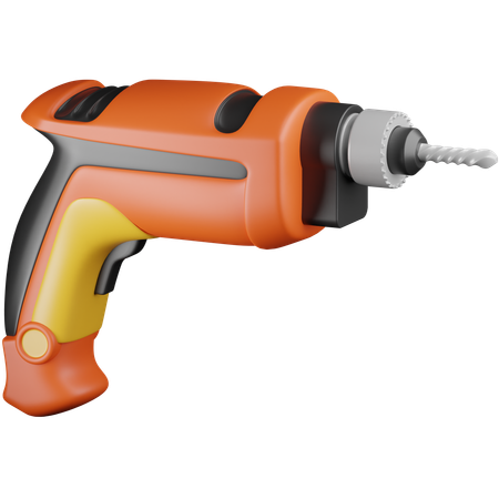 Drill Machine  3D Icon
