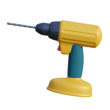 Drill Machine  3D Icon