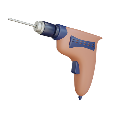 Drill Machine  3D Icon